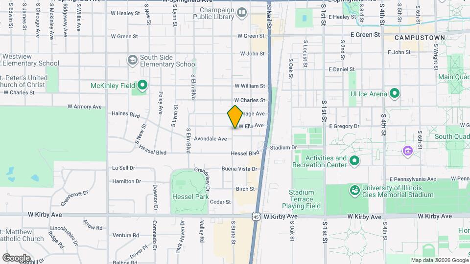 1104 S State St Mapa y Detalles de la Ubicación