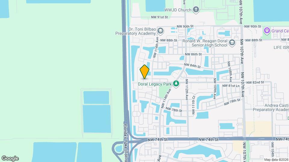 11530 NW 82nd Terrace Map and Location Details