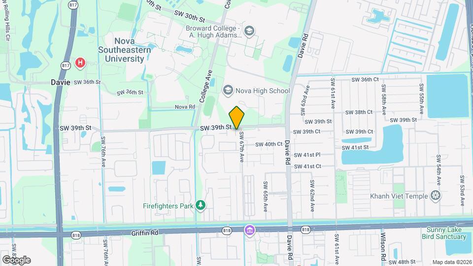 3924 SW 67th Ter Map and Location Details