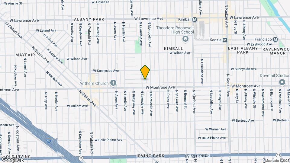 4423 N Lawndale Ave Map and Location Details