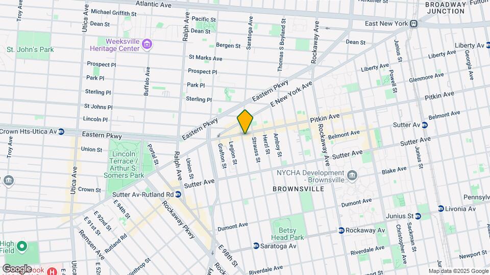 1526 Pitkin Ave Map and Location Details