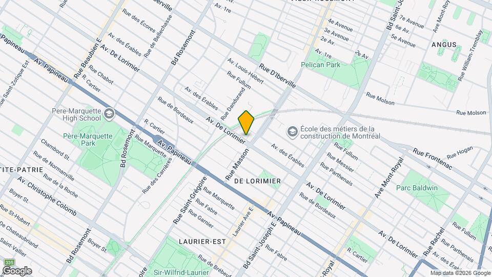 5415-5721 De Lorimier Map and Location Details