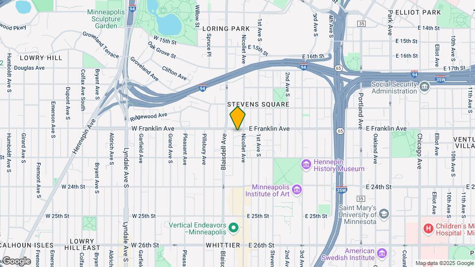9 W Franklin Ave Map and Location Details