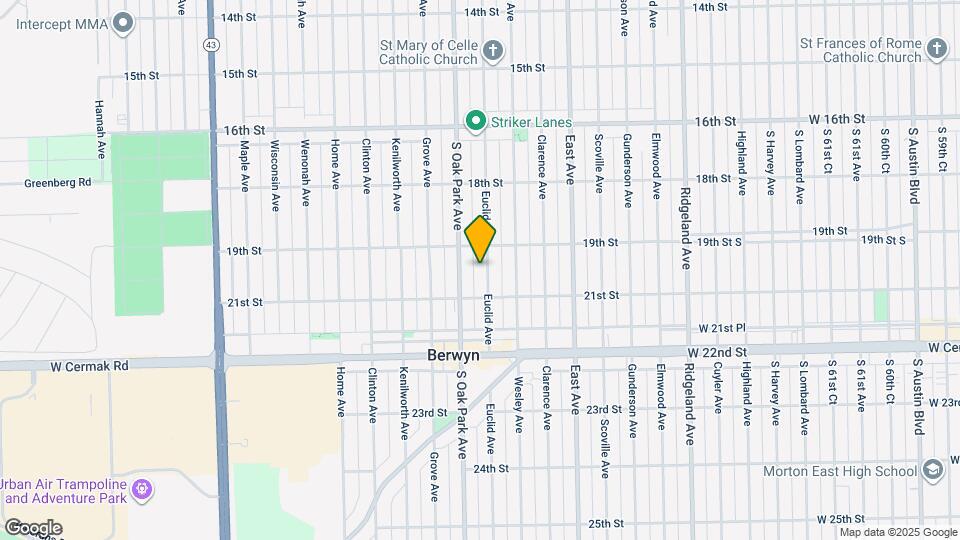 1926 Euclid Ave Map and Location Details