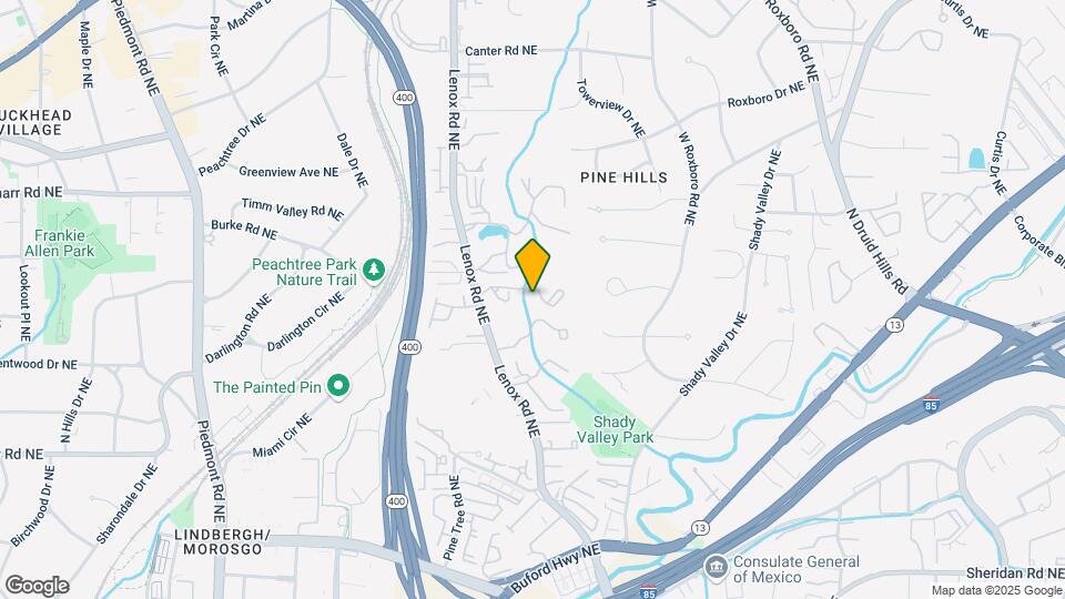 2901 Lenox Rd NE Map and Location Details