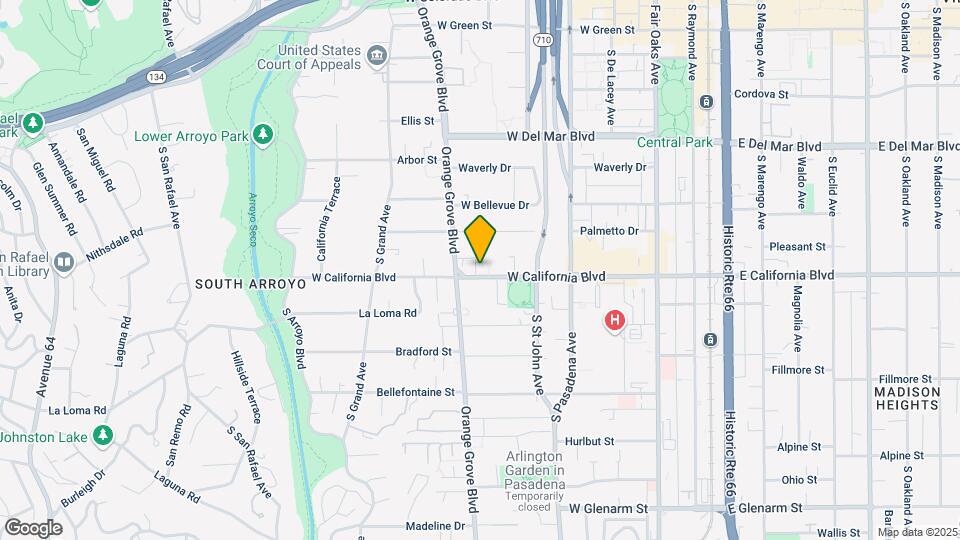 365 California Blvd Mapa y Detalles de la Ubicación