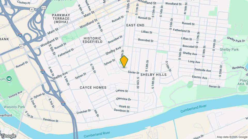 1005 Sevier St Map and Location Details