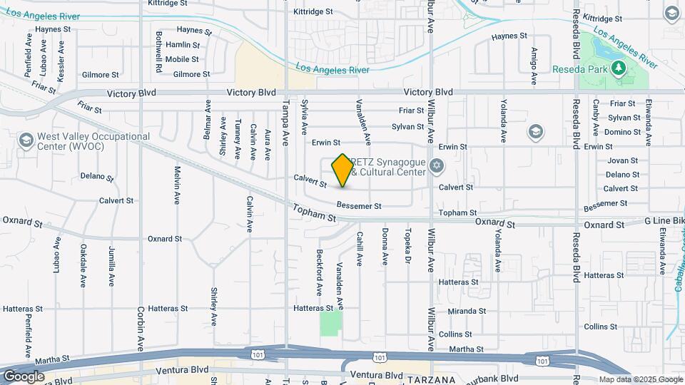 19144 Calvert St Map and Location Details