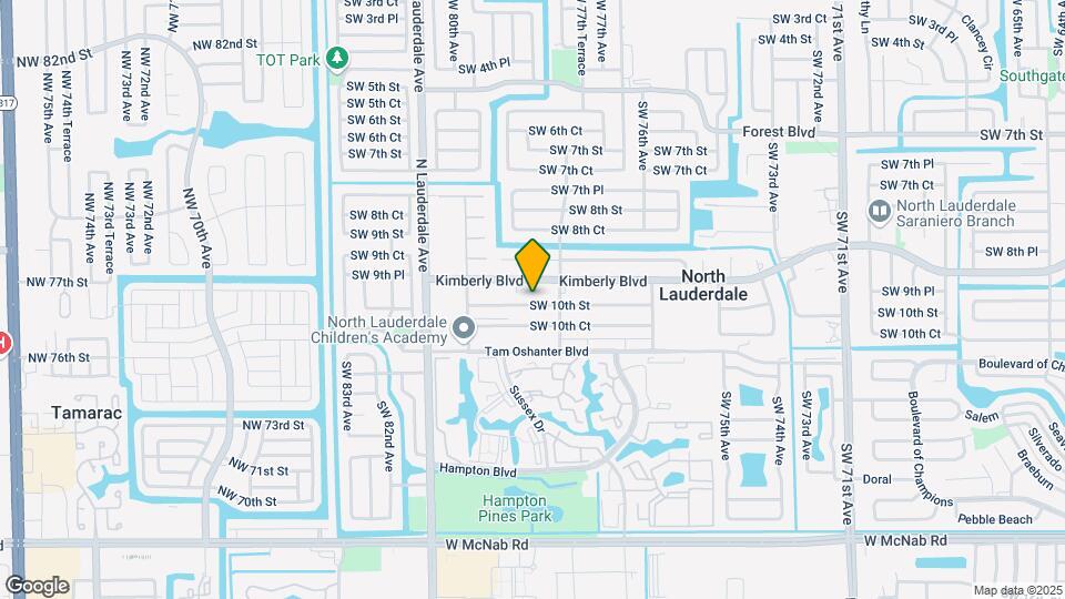 7841 SW 10th St Map and Location Details