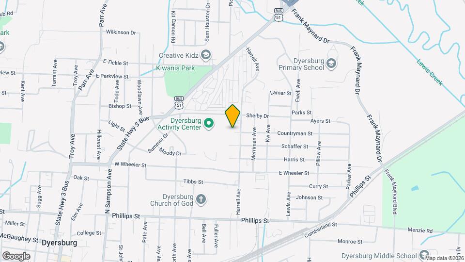 1306 W Countryman St Map and Location Details