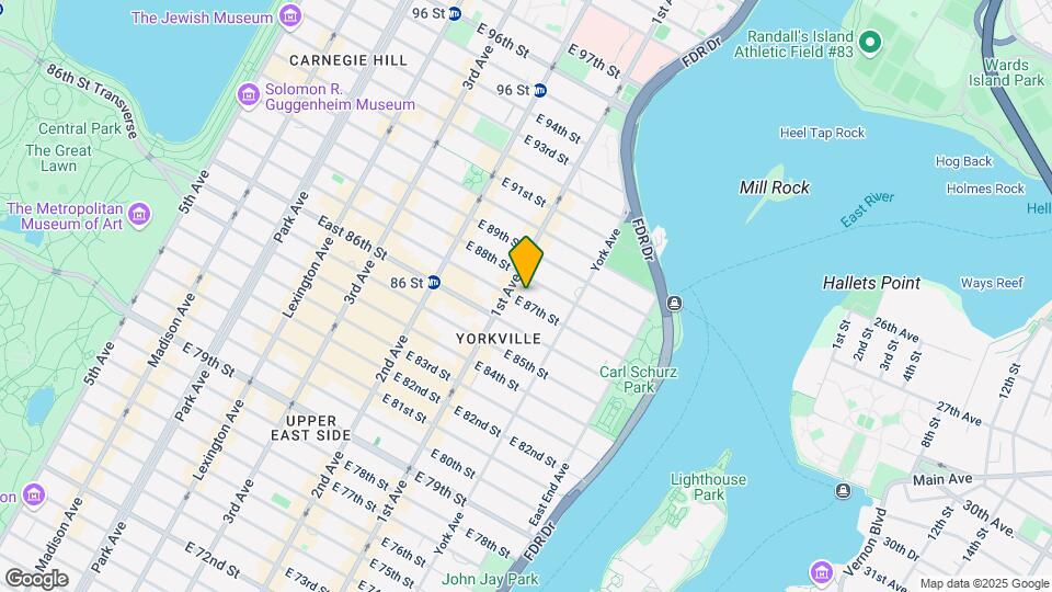 407 E 87th St Map and Location Details