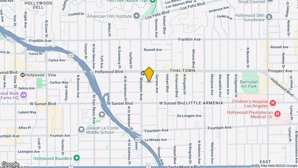 5430 Carlton Way Map and Location Details