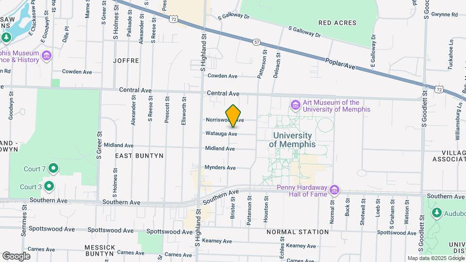 3586 Watauga Ave Map and Location Details