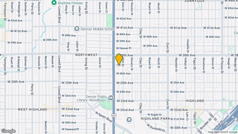 2924 W 37th Ave Map and Location Details