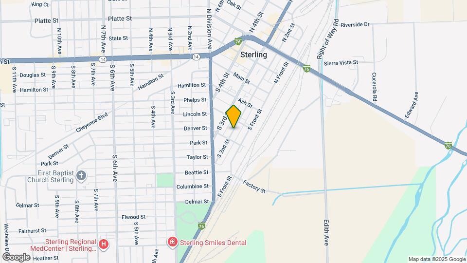 321 S 2nd St Map and Location Details