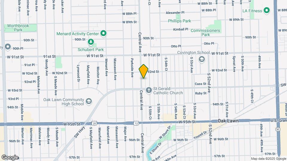 9229 Central Ave Map and Location Details
