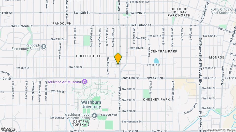 1535 SW Washburn Ave Map and Location Details