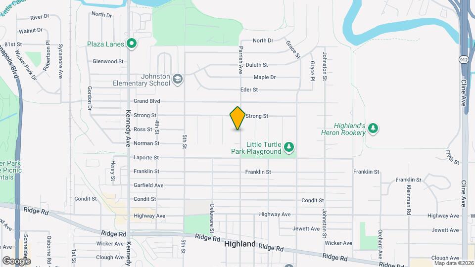 8406 Parrish Ave Mapa y Detalles de la Ubicación
