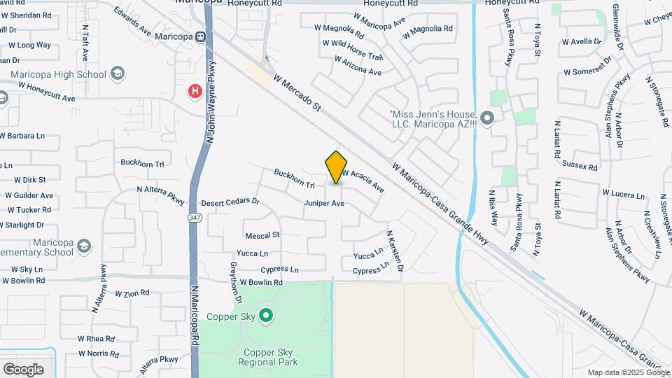 18566 N Desert Willow Dr Map and Location Details