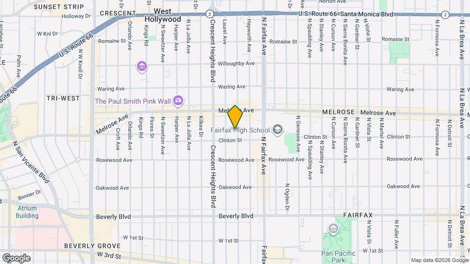 619 N Edinburgh Ave Map and Location Details