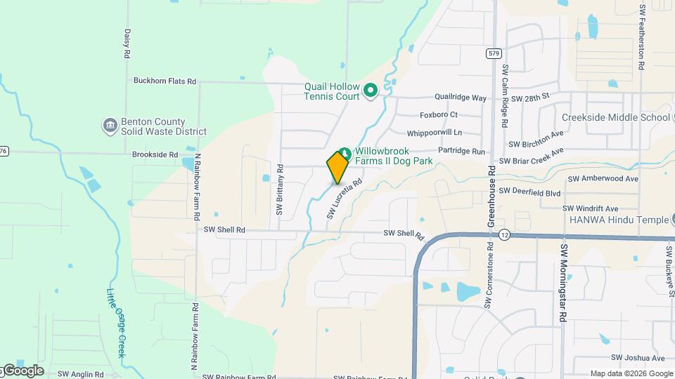 3406 SW Lucretia Rd Map and Location Details