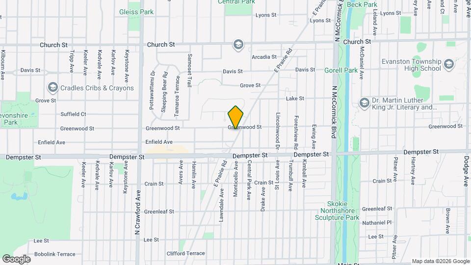 8854 E Prairie Rd Map and Location Details