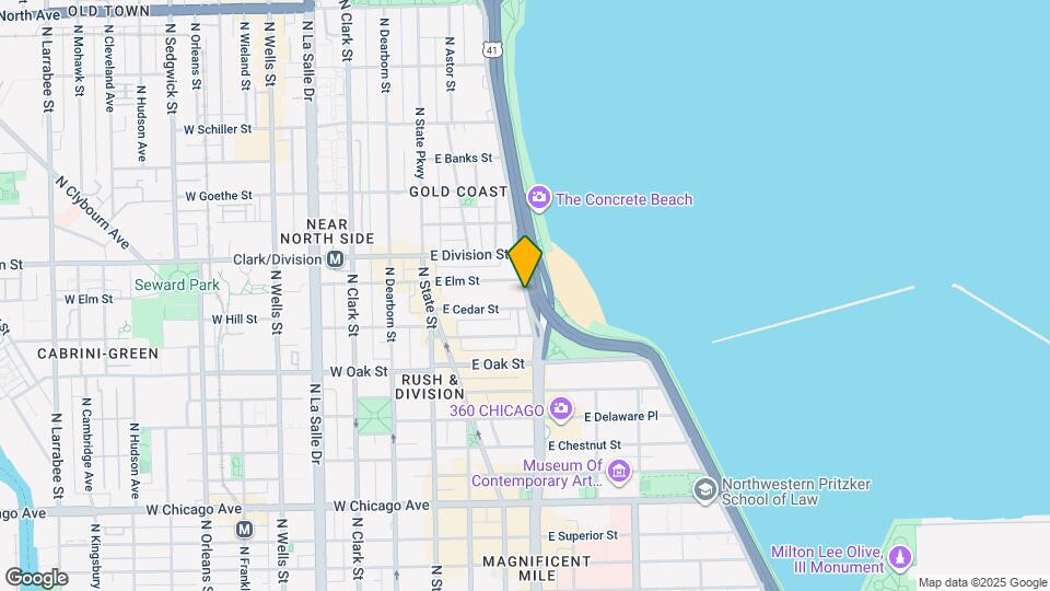 350 N Lake Shore Dr Mapa y Detalles de la Ubicación