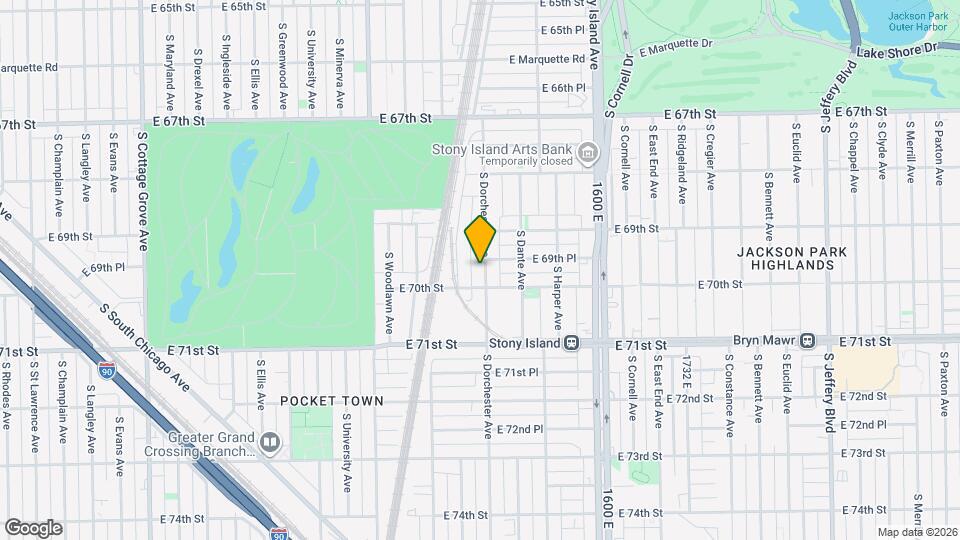 6948 S Dorchester Ave Map and Location Details