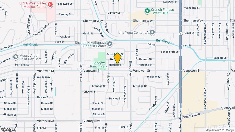 22504 Hartland St Map and Location Details