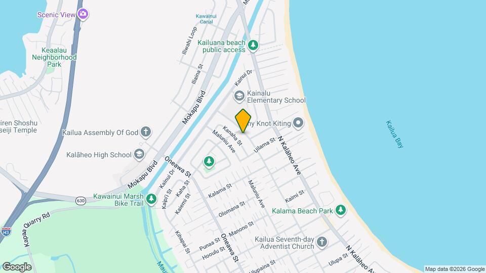 655 N Kainalu Dr Map and Location Details