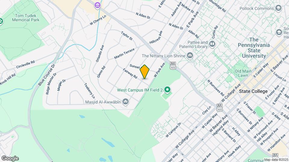 442 Ridge Ave, Unit 442 Map and Location Details