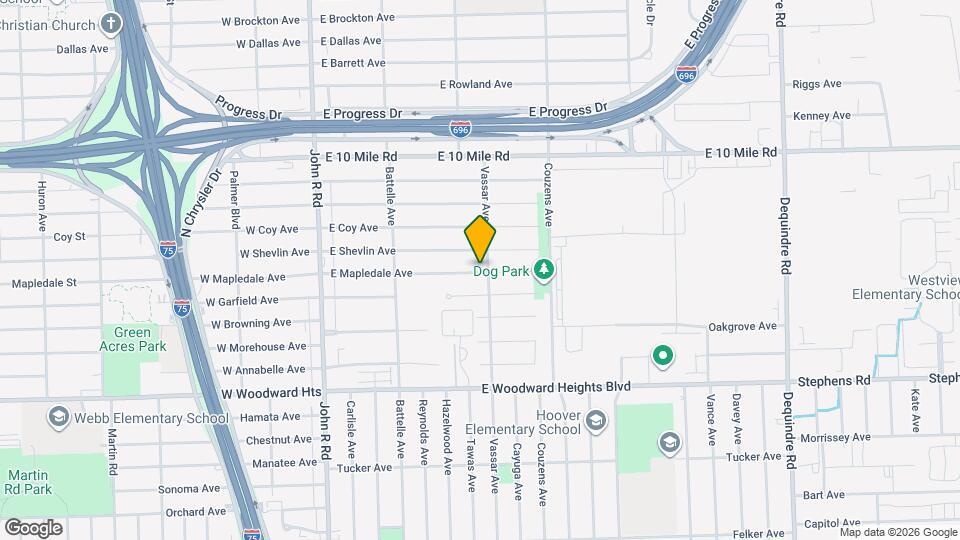 691 E Mapledale Ave Mapa y Detalles de la Ubicación