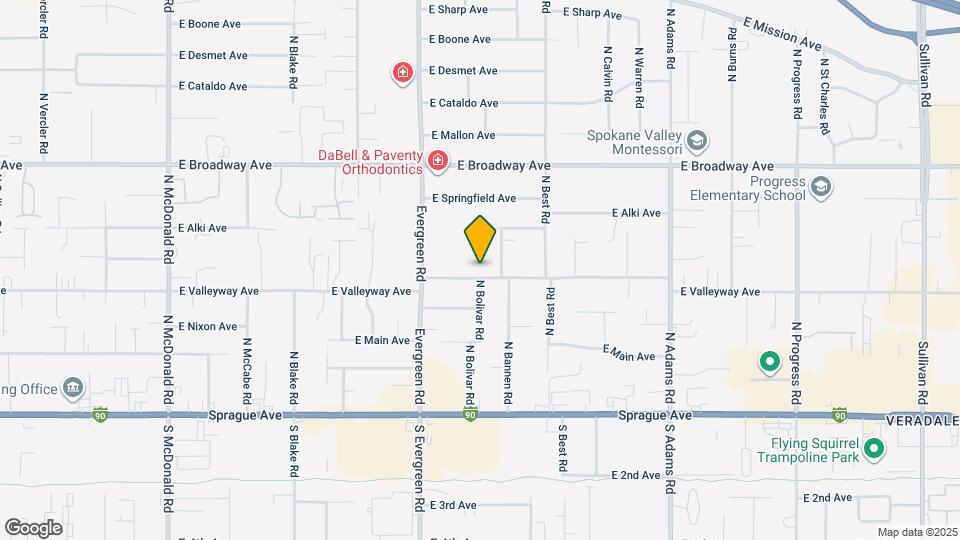 14025 E Valleyway Ave Map and Location Details