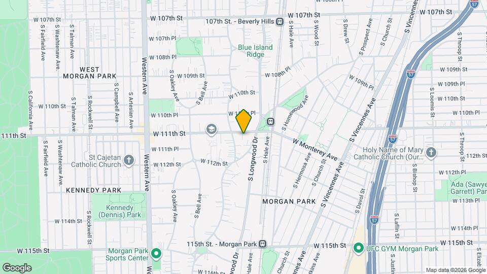 2027 W 111th St, Unit 2N Map and Location Details