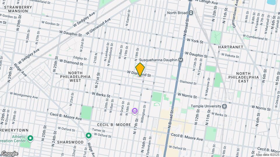 1717 Fontain St Map and Location Details