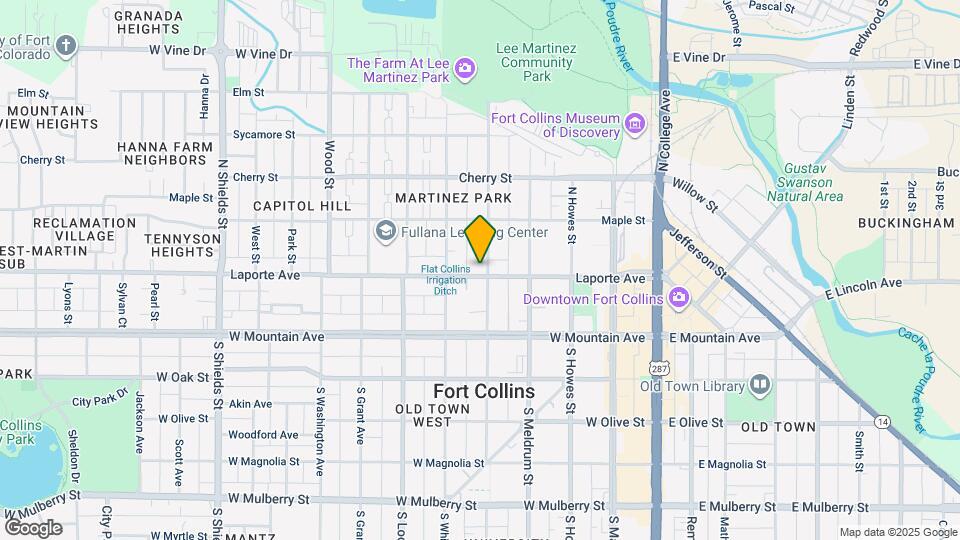 500 Laporte Ave Map and Location Details