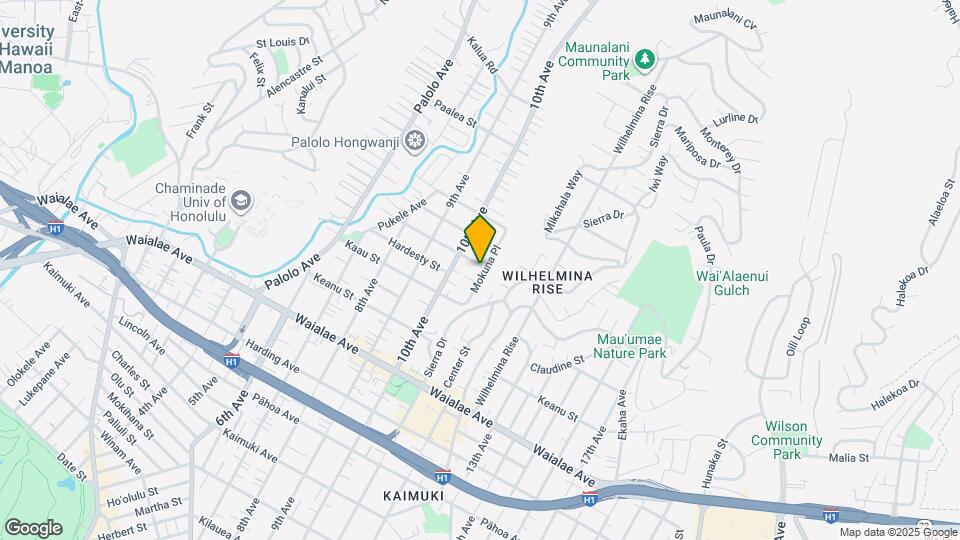 3535 Maluhia St Mapa y Detalles de la Ubicación