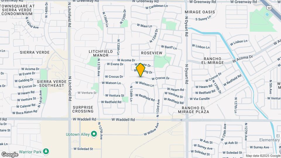 13391 W Crocus Dr, Unit 6 Map and Location Details