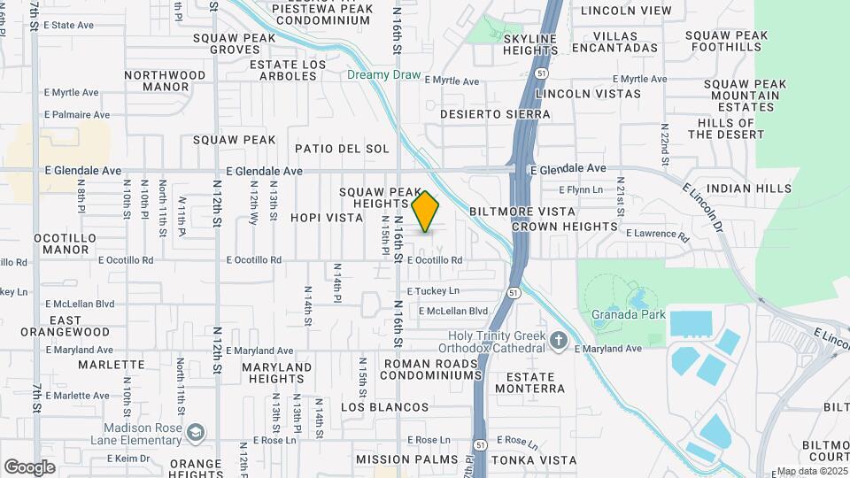 6731 N 16th St Map and Location Details