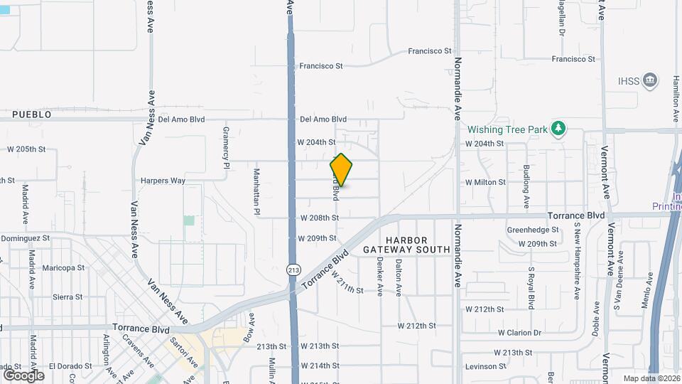 1571 W 207th St, Unit #C Map and Location Details