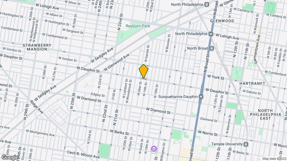 1914 W Dauphin St, Unit 2nd Floor - 2bd - C Map and Location Details