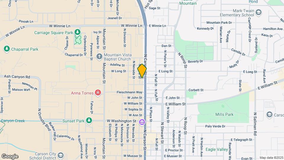 1400 N Carson St Map and Location Details
