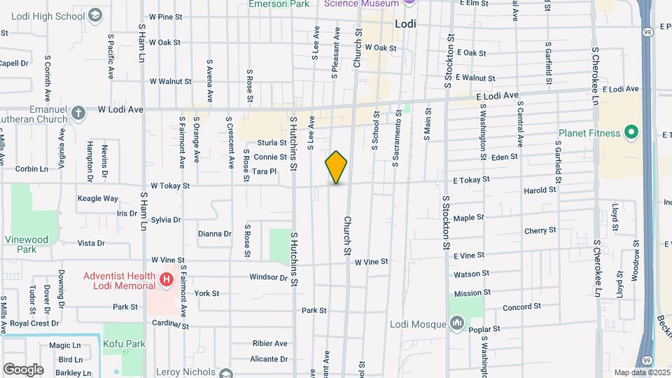 214 W Tokay St Map and Location Details