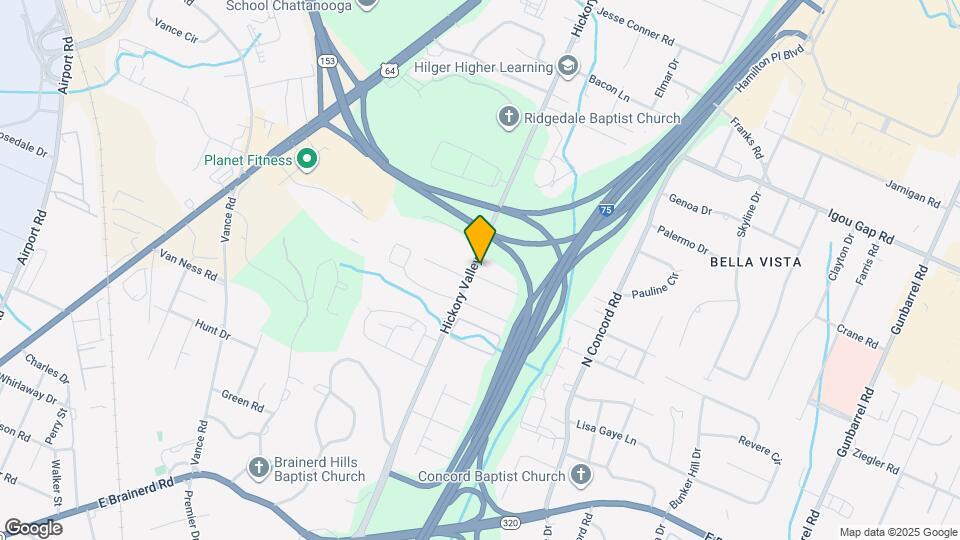 1618 Hickory Valley Rd Map and Location Details