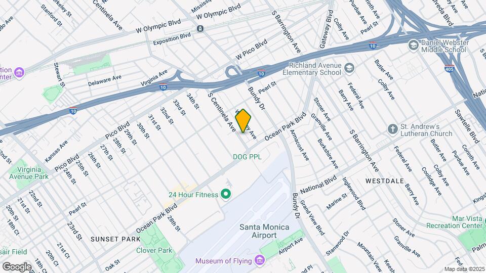 2572 S Centinela Ave Map and Location Details