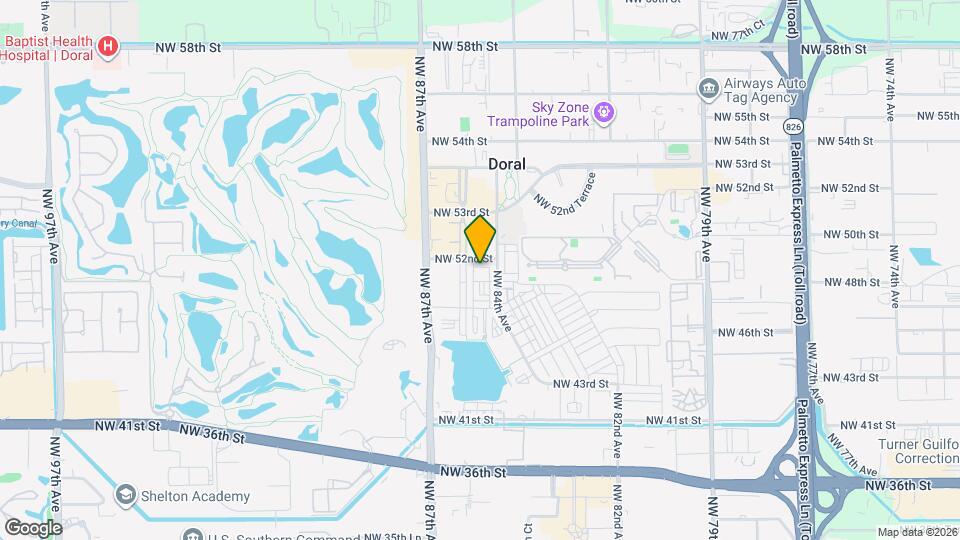 8469 NW 51st Terrace Map and Location Details