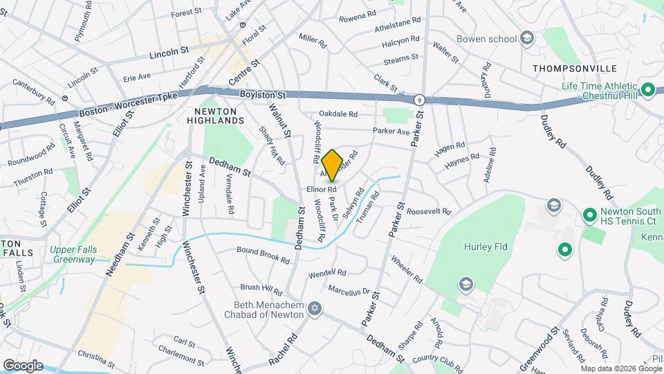 42 Elinor Rd Map and Location Details