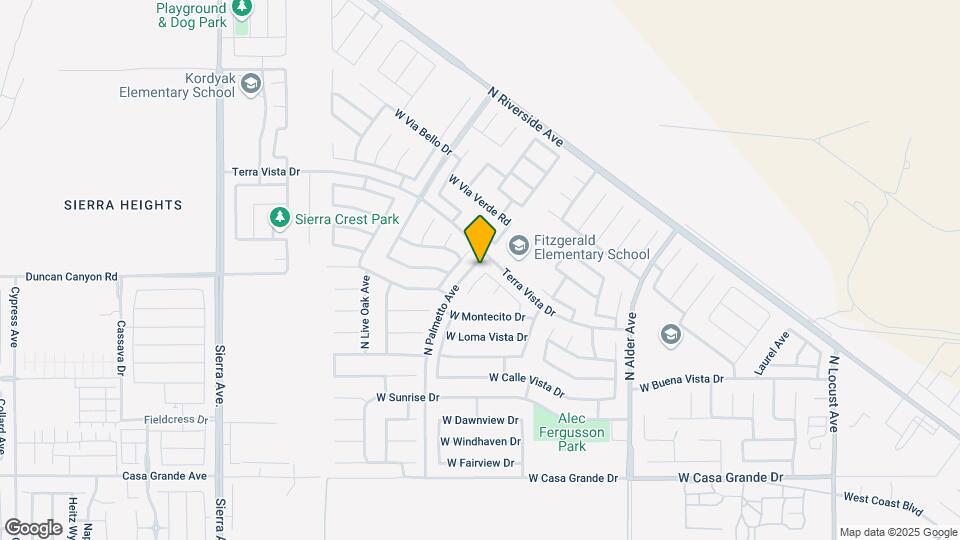 3590 N Amberwood Ave Map and Location Details