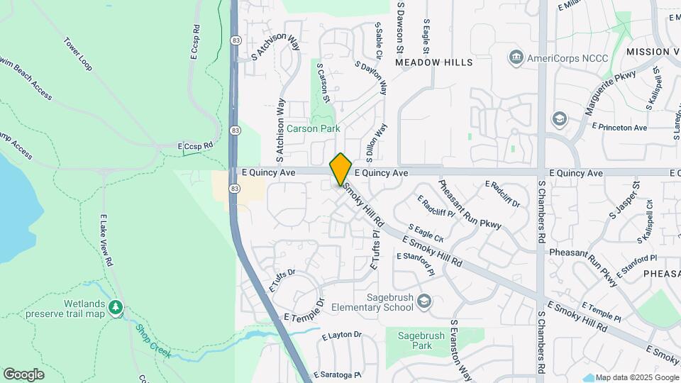 4394 S Blackhawk Way Map and Location Details