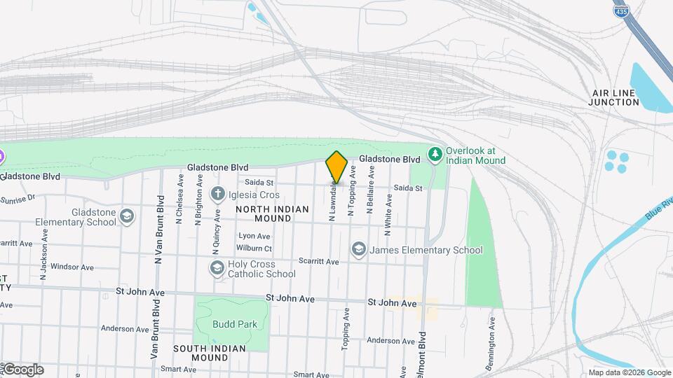 445 N Lawndale Ave Map and Location Details
